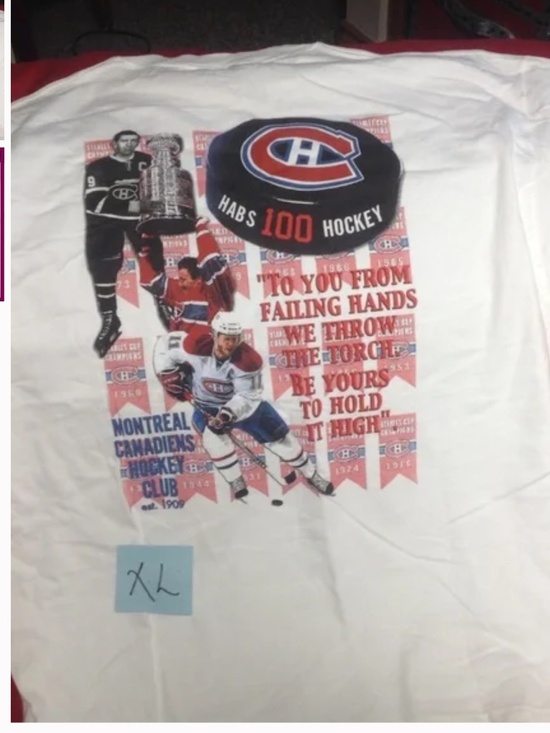 NHL MONTREAL Canadiens anniversary tshirt - Picture 2 of 2